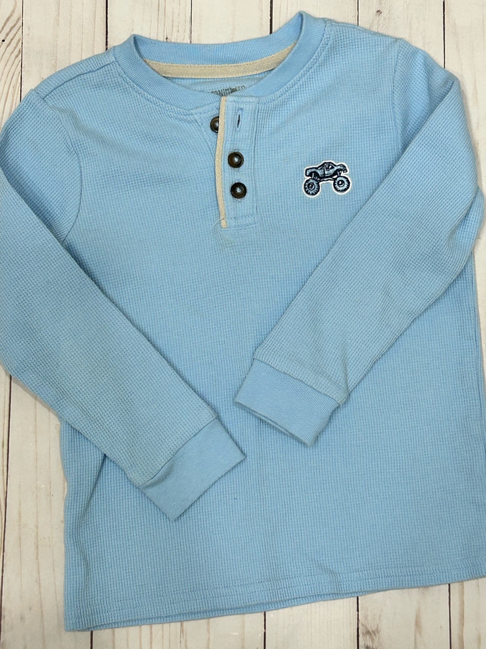 Garanimals Red & Light Blue Kids Long Sleeve Tee Set - Picture 2 of 4